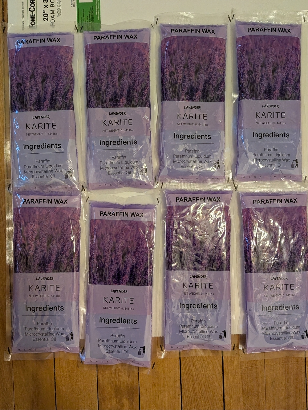 Karite Lavender Paraffin Wax Blocks - 8 Blocks New